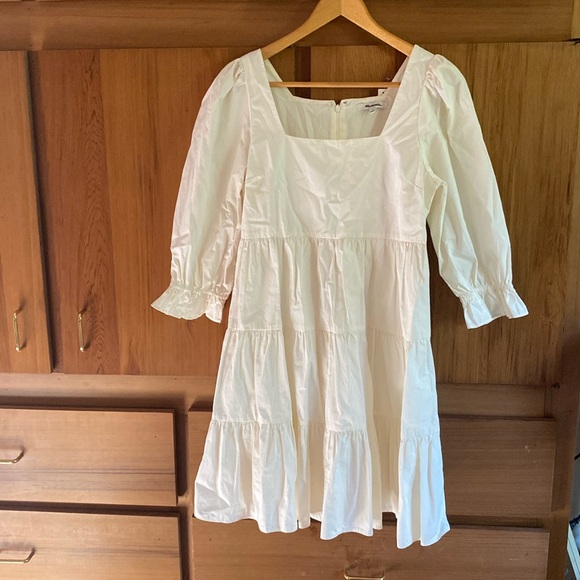 Madewell prairie long sleeve White dress size 4 - Picture 1 of 6